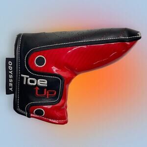 ODYSSEY TOE UP RED BLACK PUTTER HEADCOVER GOLF HEAD COVER